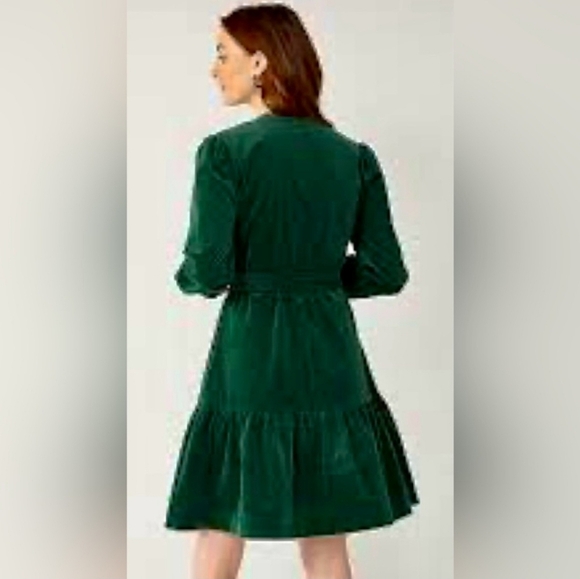 Draper James RSVP Dark Green Corduroy Button Shirt Dress Size XXL NWT - Picture 4 of 13